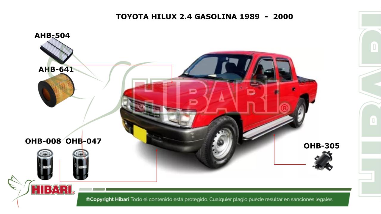 En este momento estás viendo TOYOTA HILUX 2.4 GASOLINA 1989  –  2000
